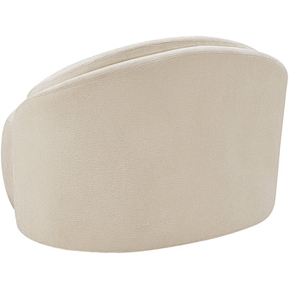 Caspian Beige Chenille Fabric Upholstered Chair
