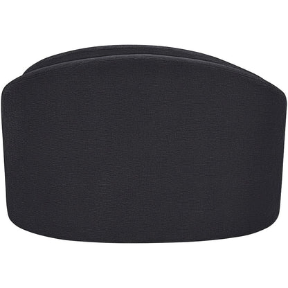 Caspian Black Chenille Fabric Upholstered Chair
