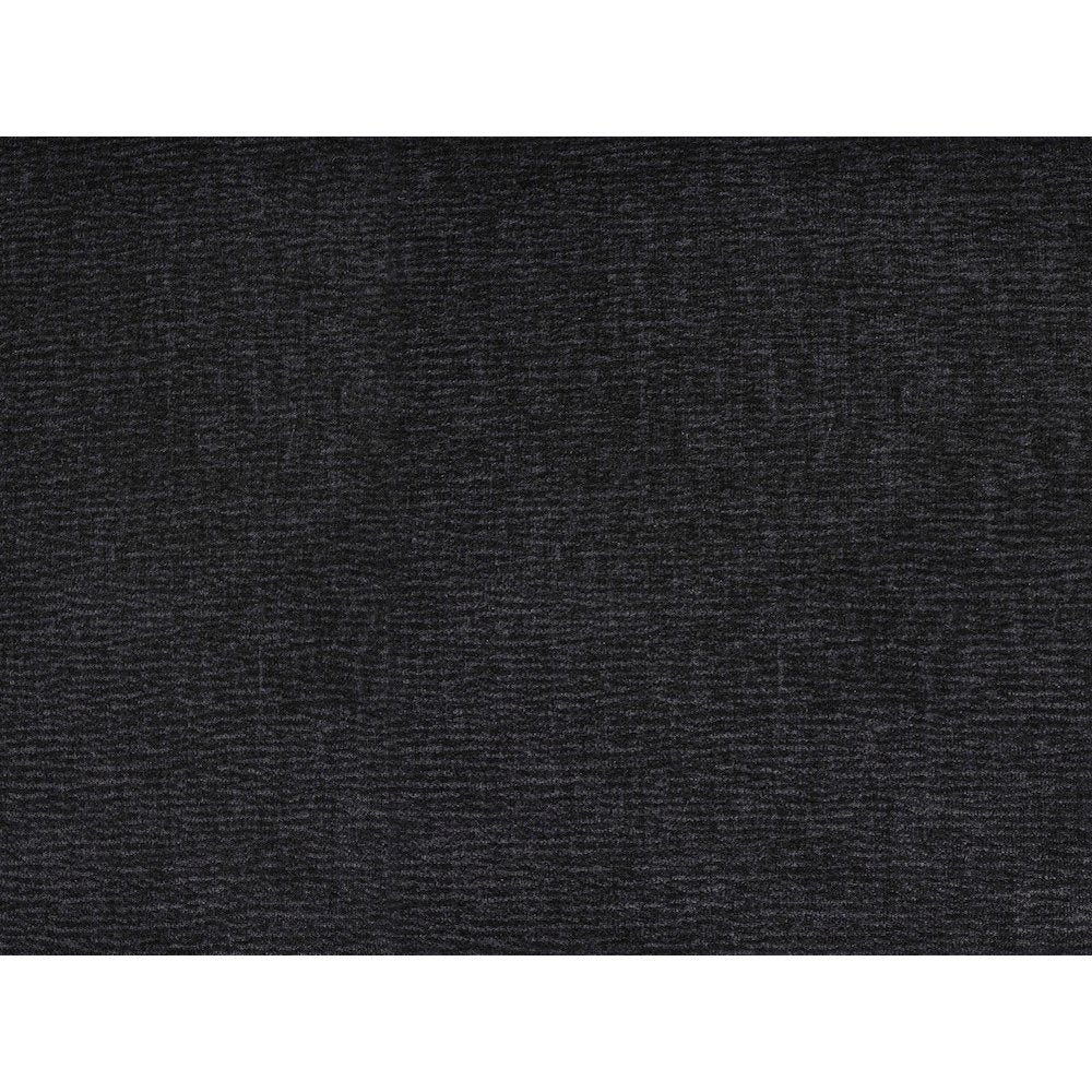 Caspian 79" Black Chenille Fabric Upholstered Loveseat