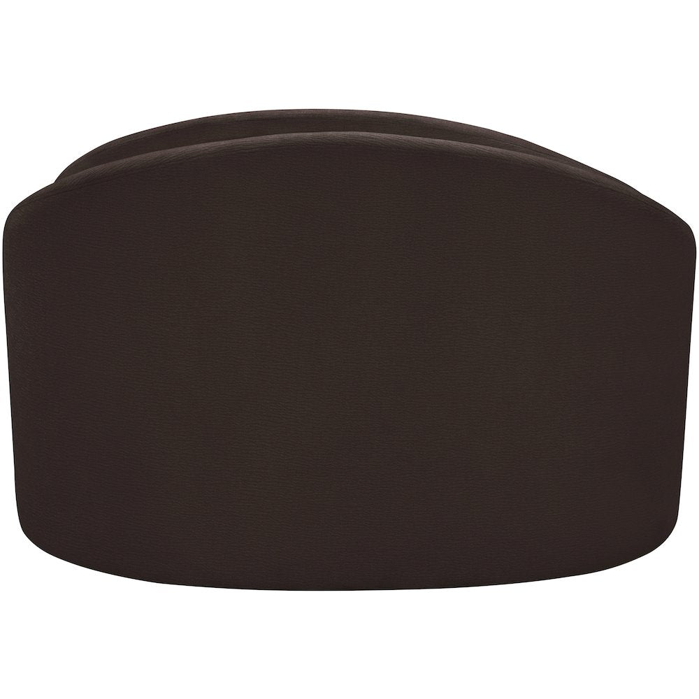 Caspian Brown Chenille Fabric Upholstered Chair