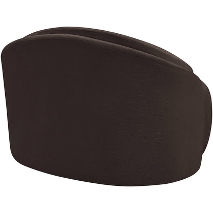 Caspian Brown Chenille Fabric Upholstered Chair