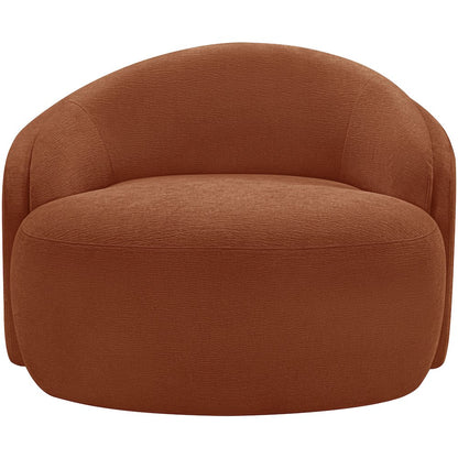 Caspian Cognac Chenille Fabric Upholstered Chair