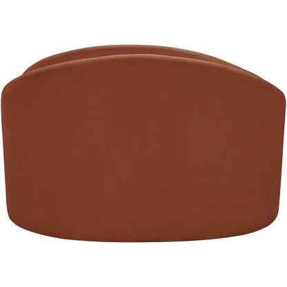 Caspian Cognac Chenille Fabric Upholstered Chair