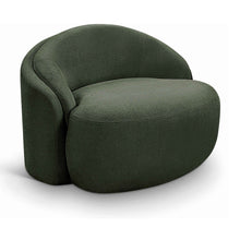 Caspian Green Chenille Fabric Upholstered Chair