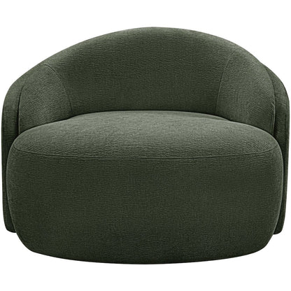 Caspian Green Chenille Fabric Upholstered Chair
