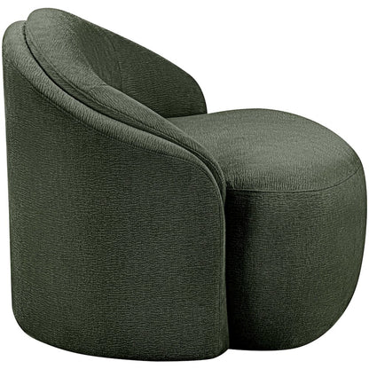 Caspian Green Chenille Fabric Upholstered Chair