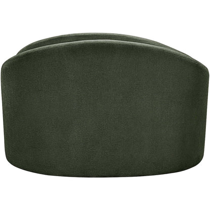 Caspian Green Chenille Fabric Upholstered Chair