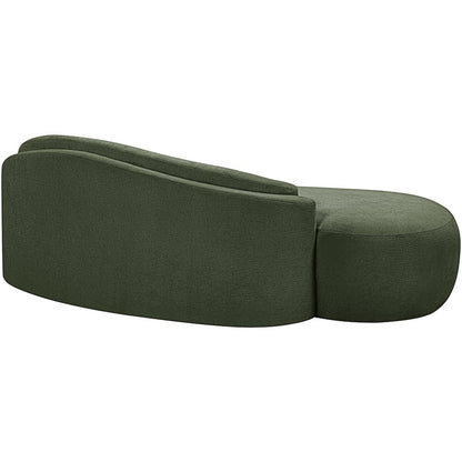 Caspian 79" Green Chenille Fabric Upholstered Loveseat
