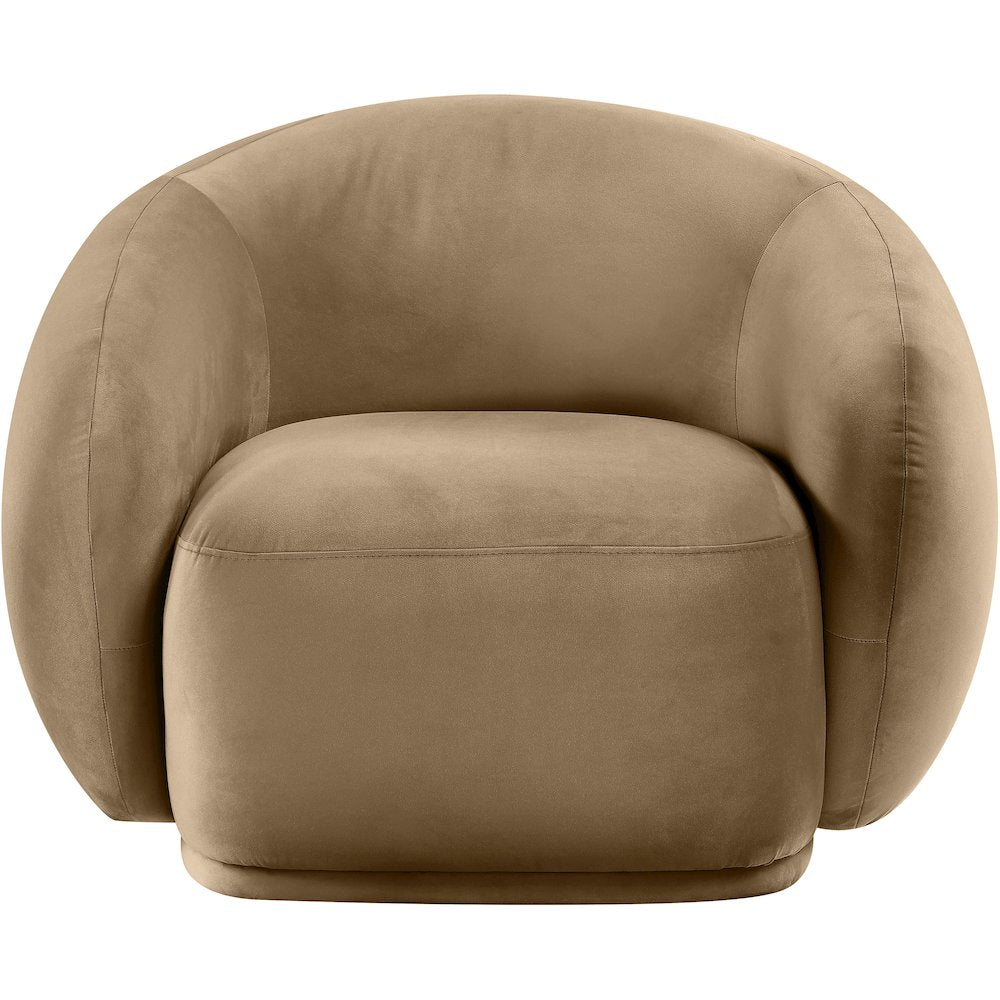Emery Beige Velvet Chair