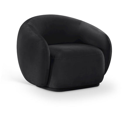 Emery Black Velvet Chair