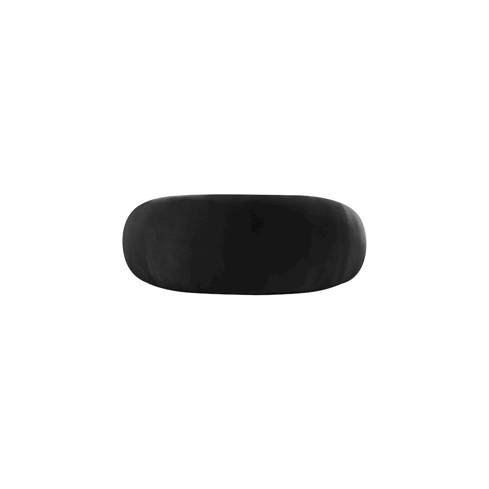 Emery Black Velvet Loveseat