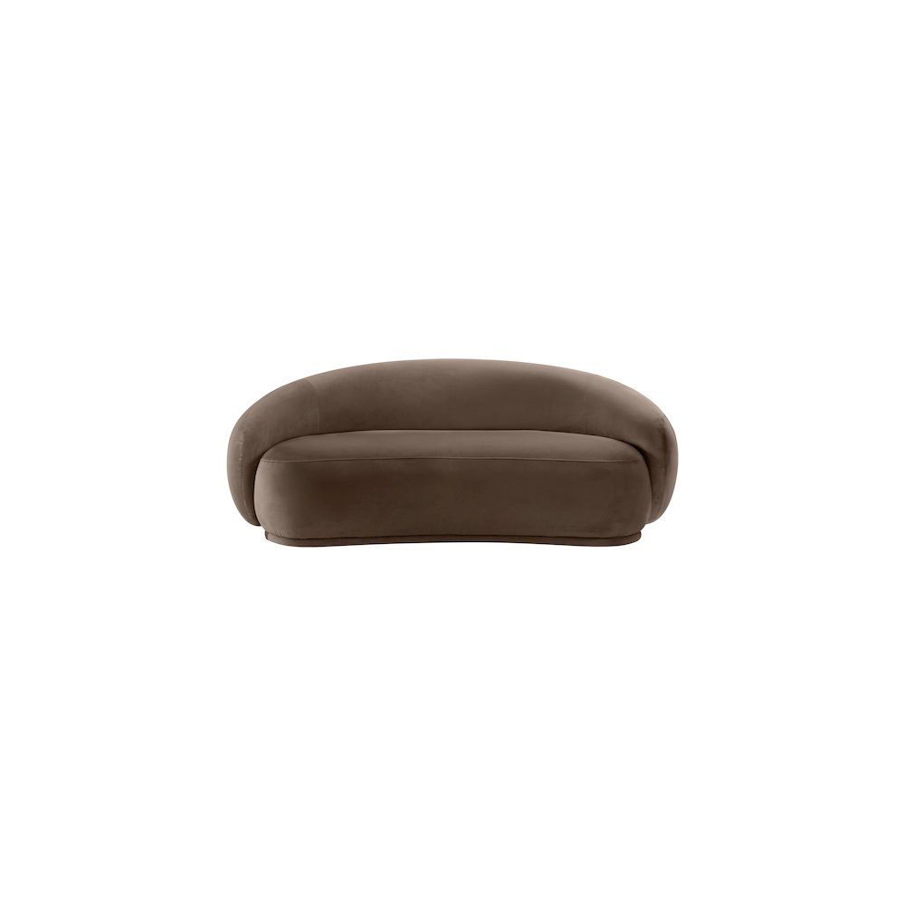Emery Brown Velvet Loveseat