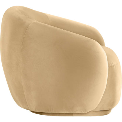Emery Camel Velvet Chair