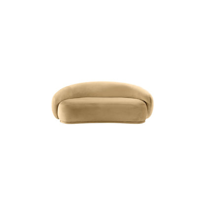 Emery Camel Velvet Loveseat
