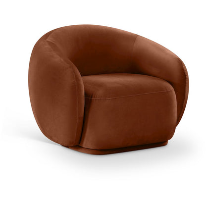 Emery Cognac Velvet Chair