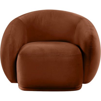 Emery Cognac Velvet Chair
