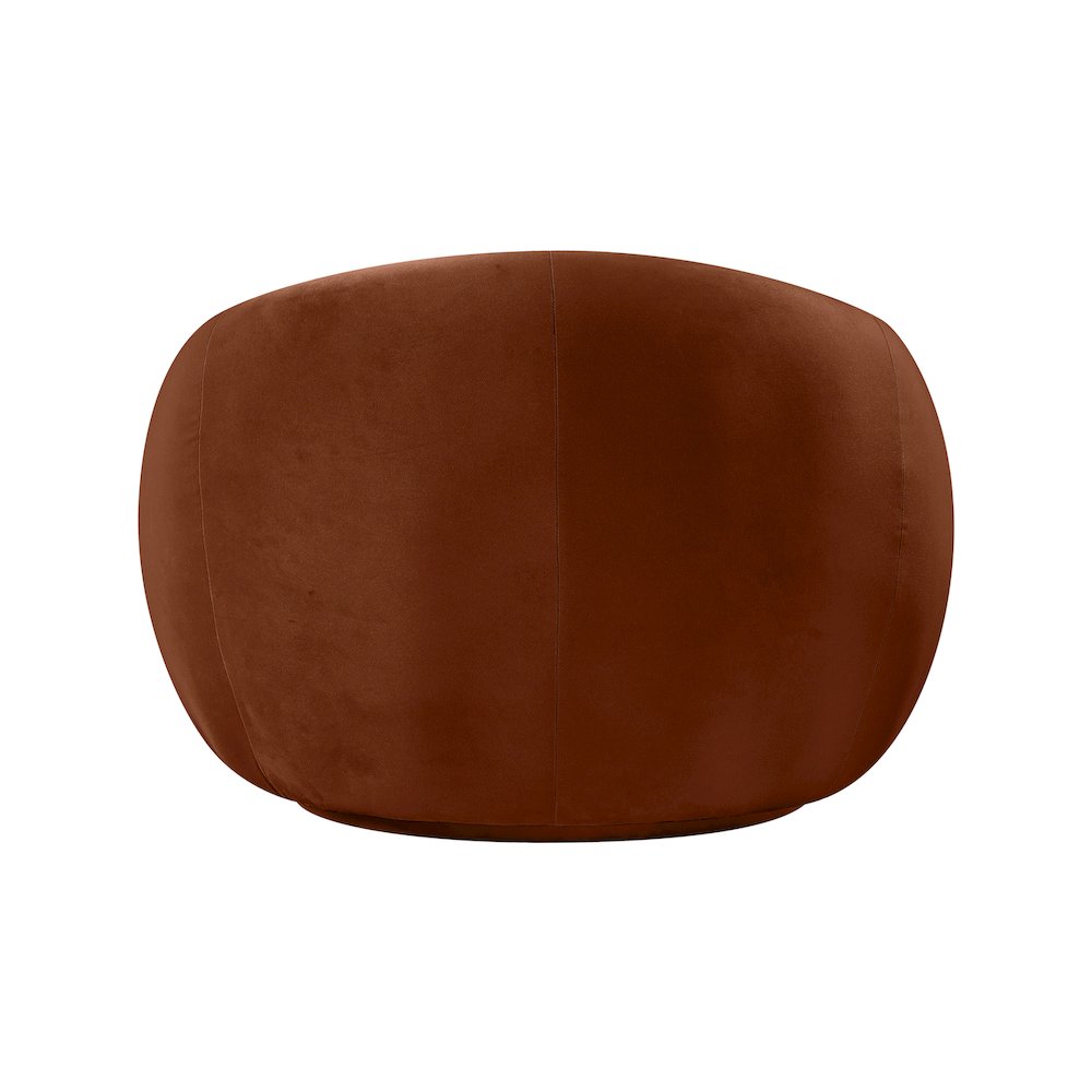 Emery Cognac Velvet Chair