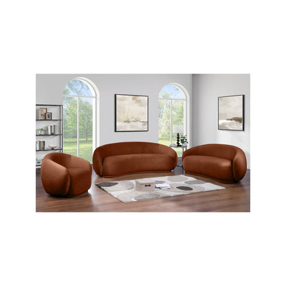 Emery Cognac Velvet Chair