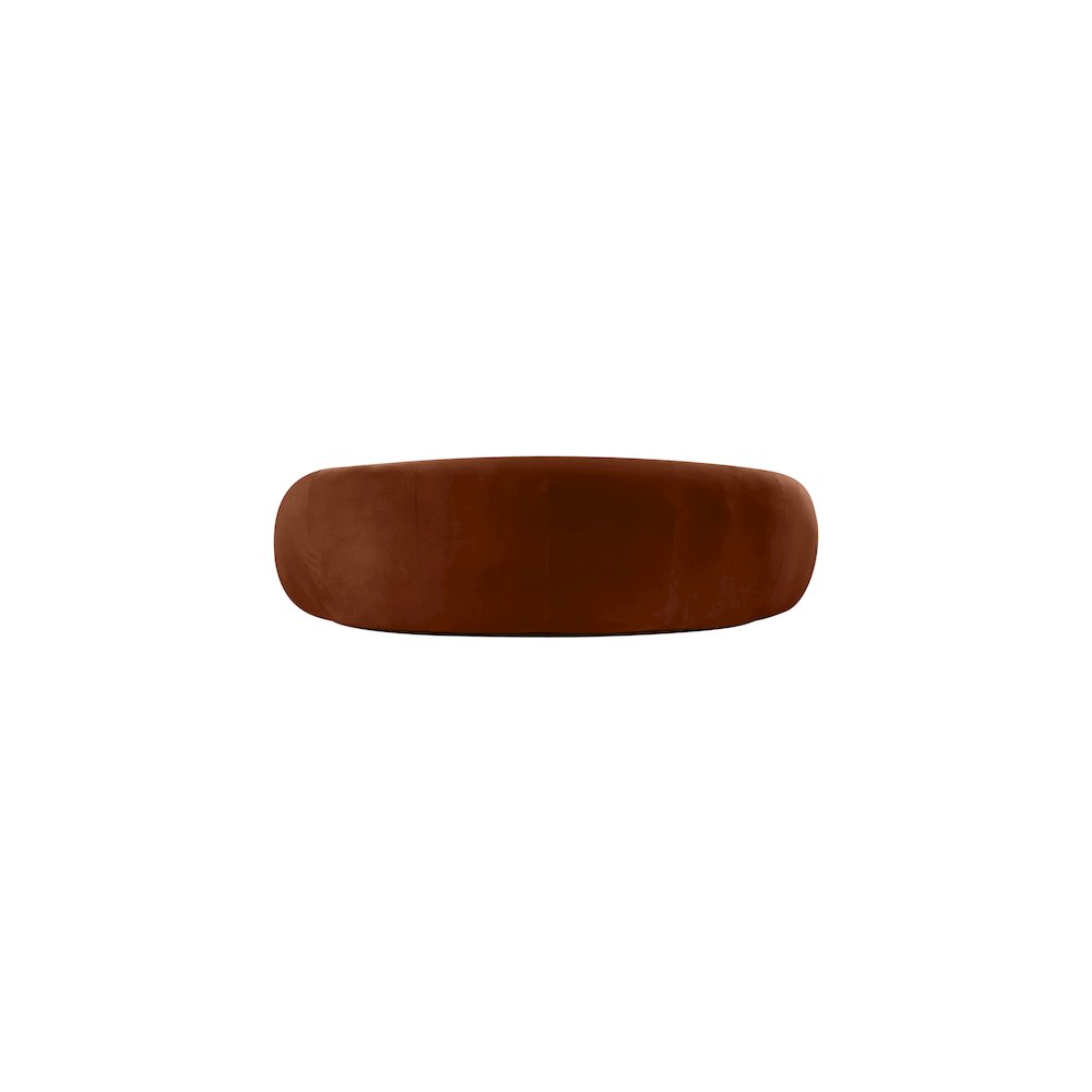 Emery Cognac Velvet Sofa