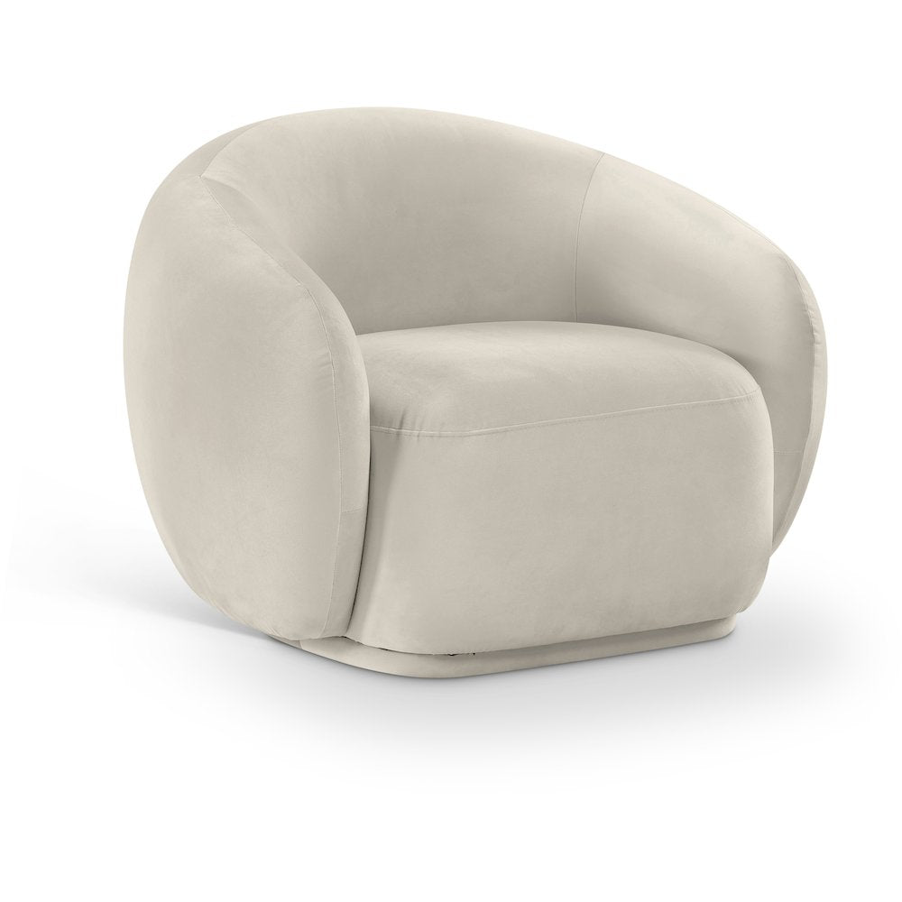 Emery Cream Velvet Chair