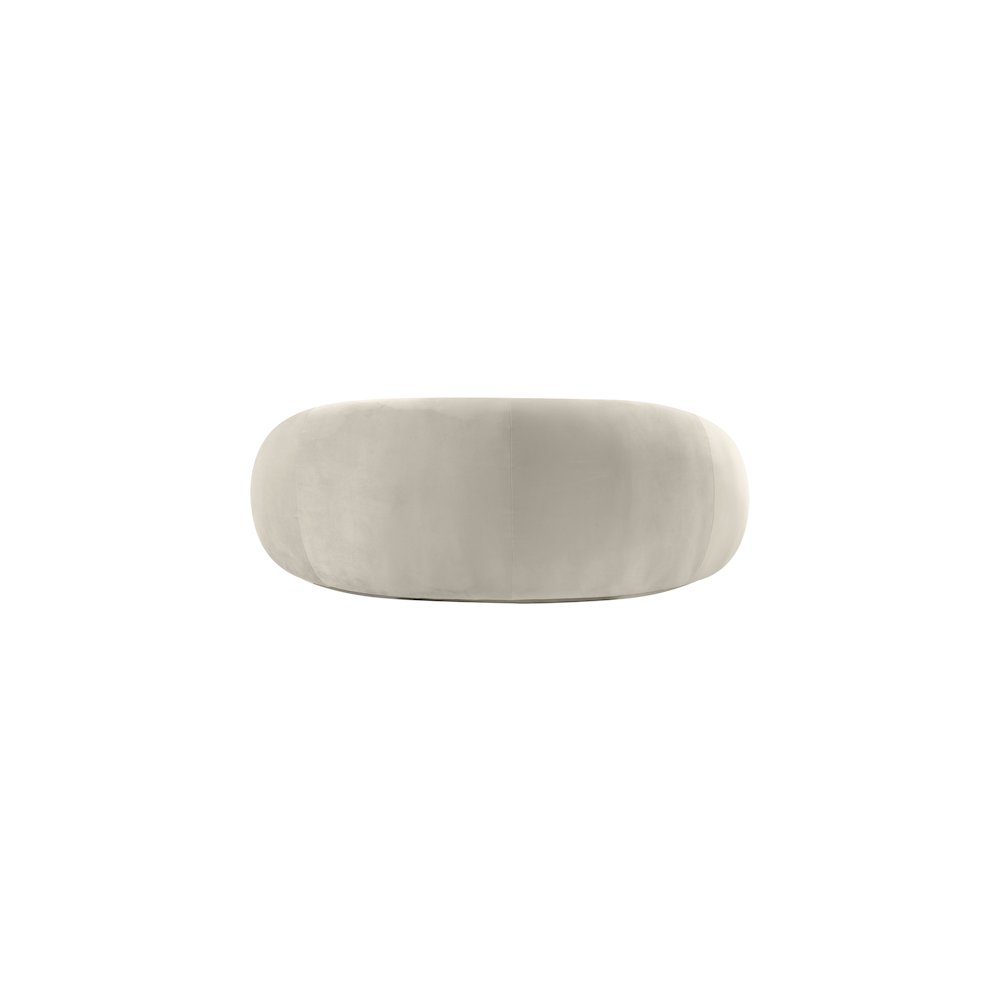 Emery Cream Velvet Loveseat