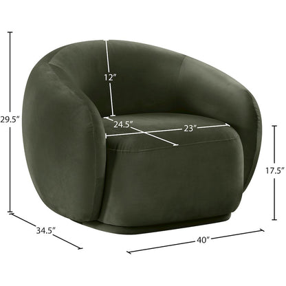 Emery Green Velvet Chair