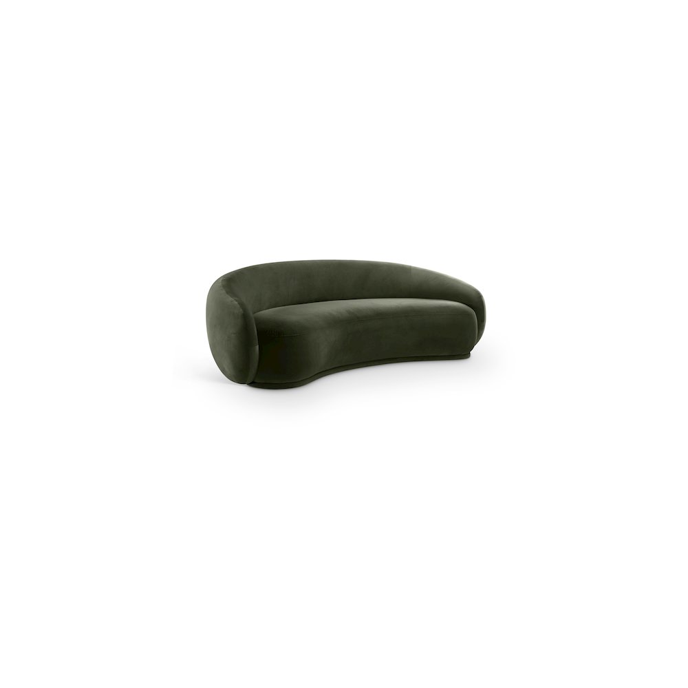 Emery 93" Green Velvet Upholstered Sofa
