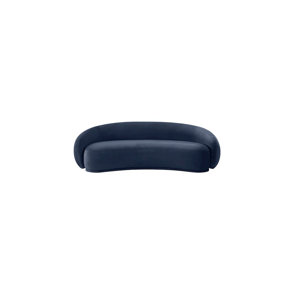 Emery 93" Navy Velvet Upholstered Sofa