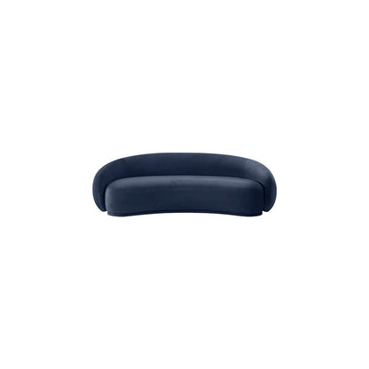 Emery 93" Navy Velvet Upholstered Sofa