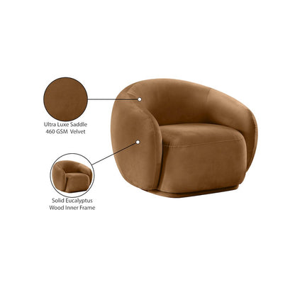Emery Saddle Velvet Chair