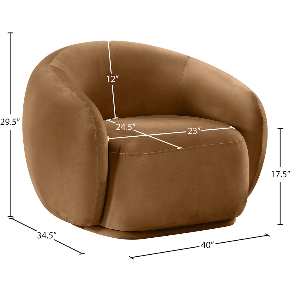 Emery Saddle Velvet Chair