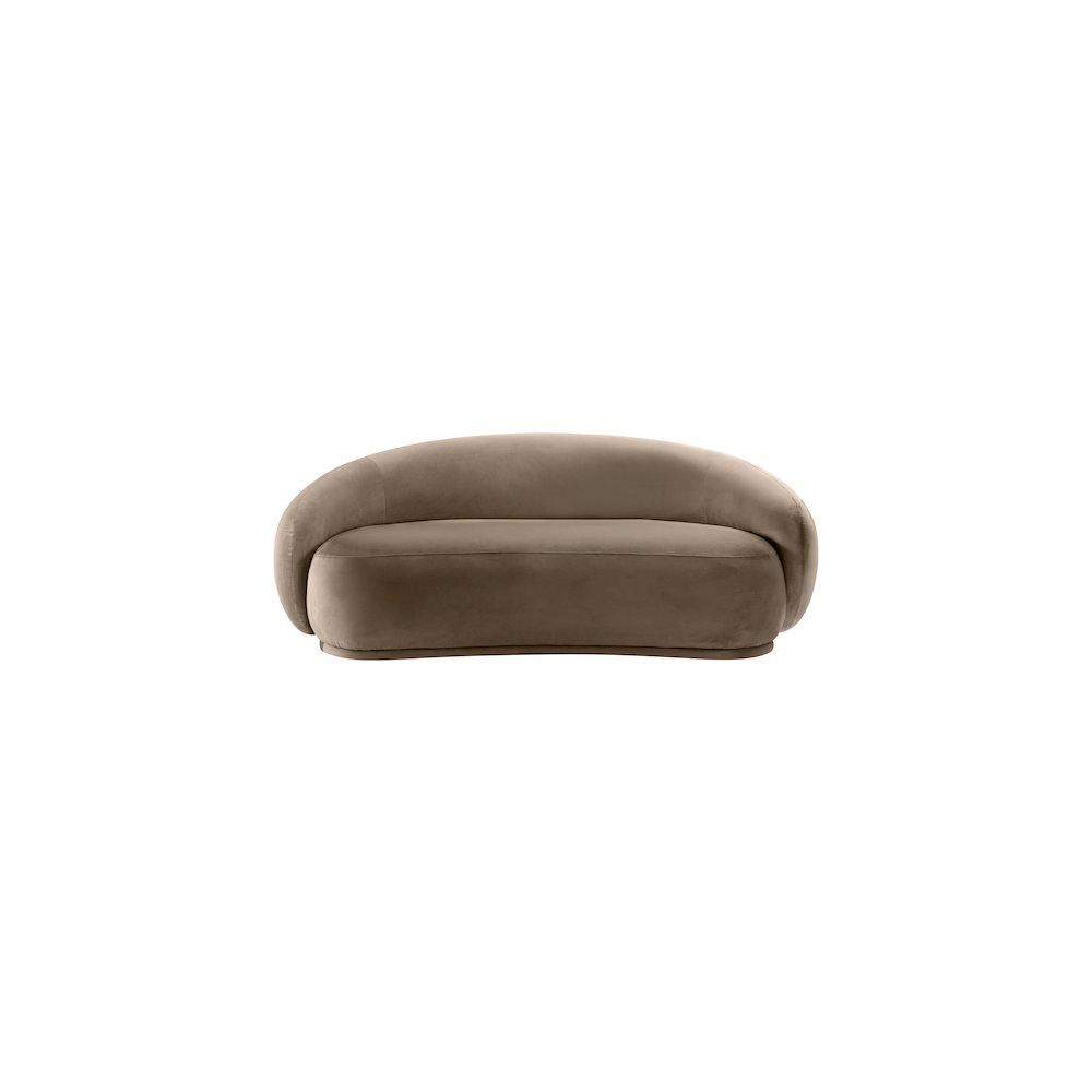 Emery Taupe Velvet Loveseat