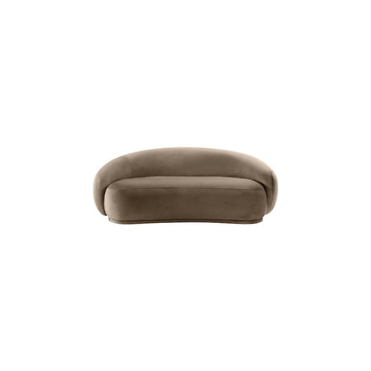 Emery Taupe Velvet Loveseat
