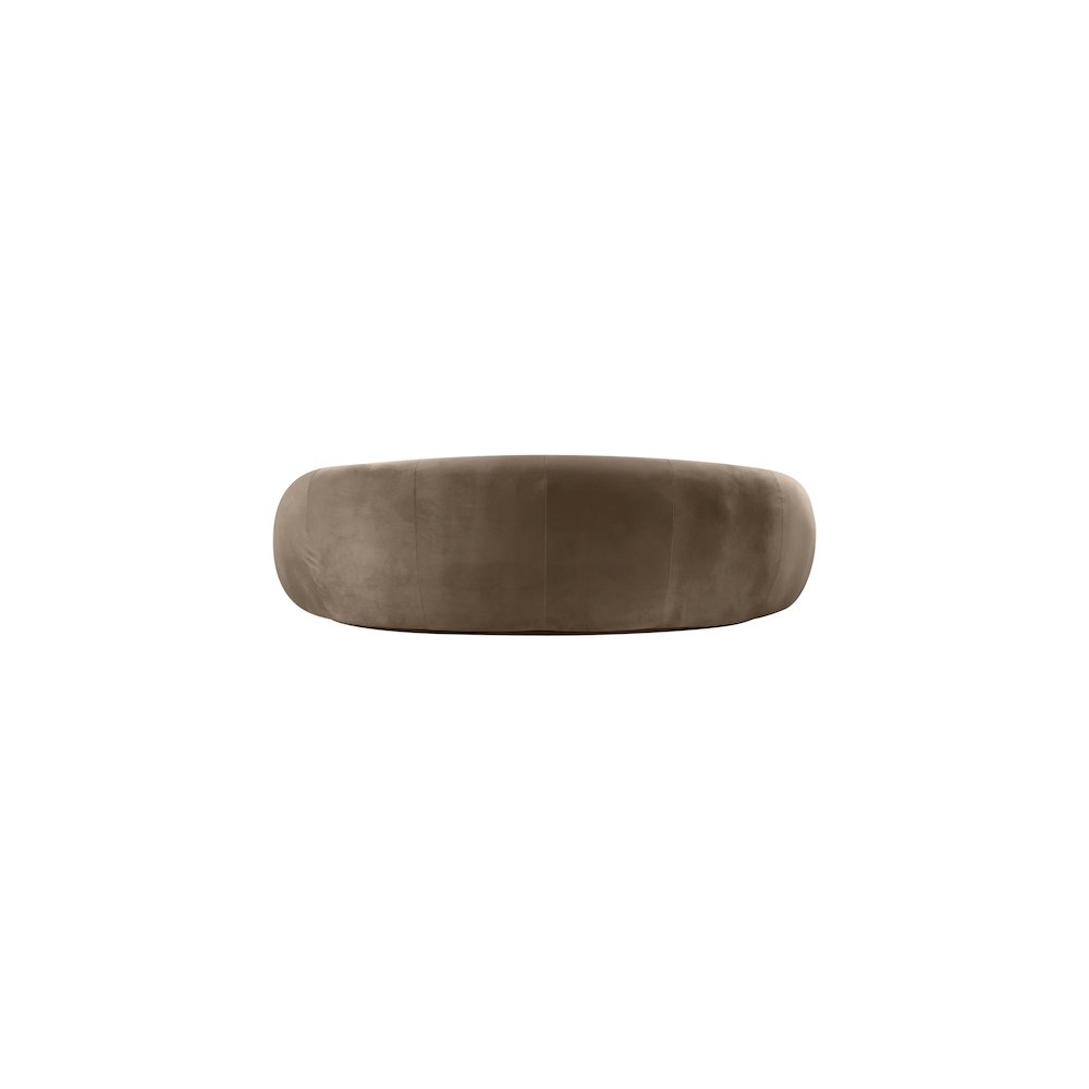 Emery 93" Taupe Velvet Upholstered Sofa