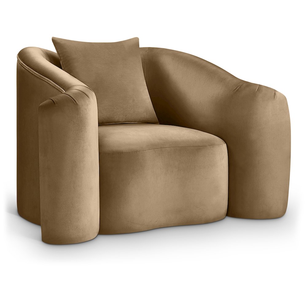 Destin Beige Velvet Chair