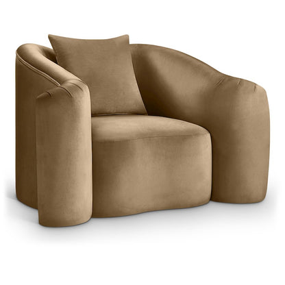 Destin Beige Velvet Chair