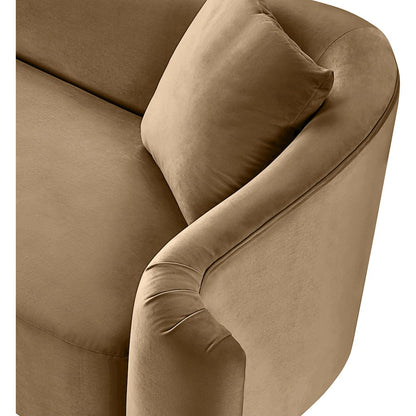 Destin Beige Velvet Chair