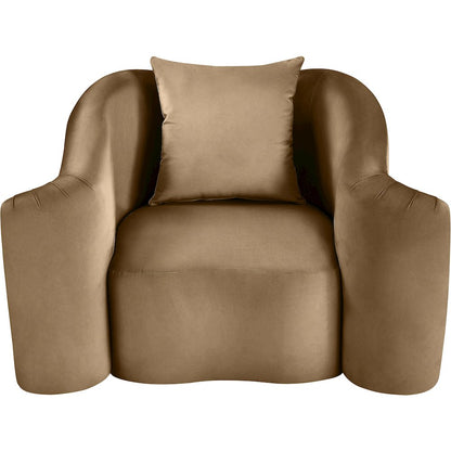 Destin Beige Velvet Chair