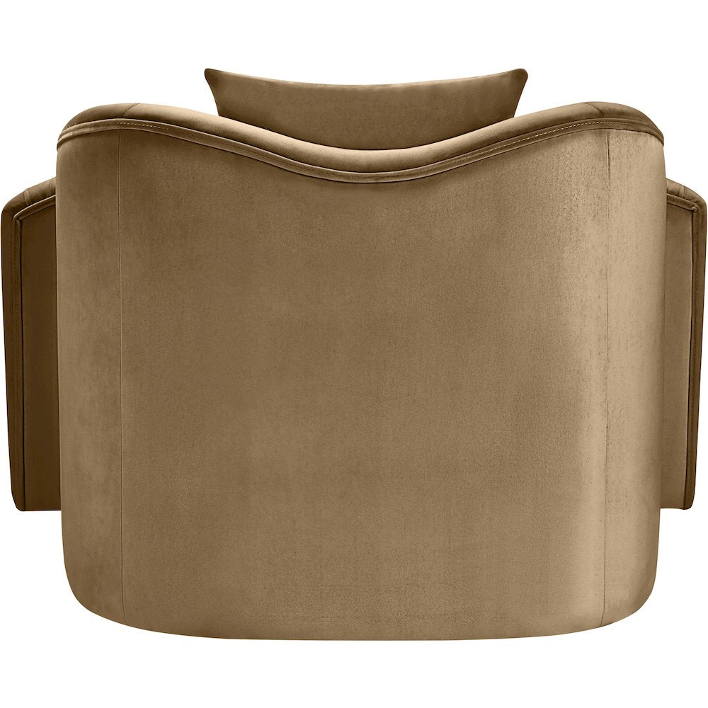 Destin Beige Velvet Chair