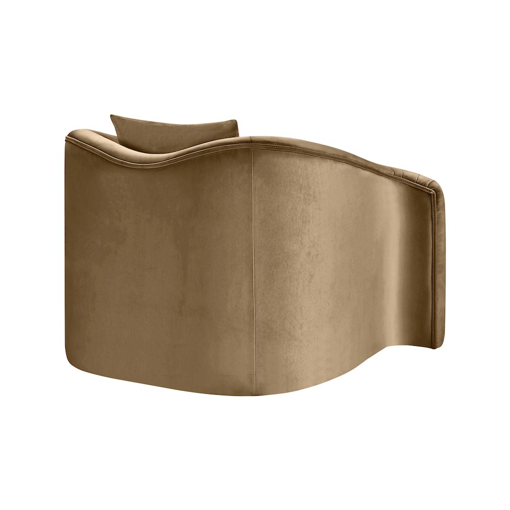 Destin Beige Velvet Chair