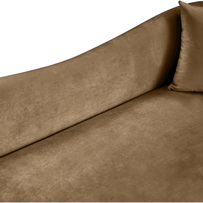 Destin Beige Velvet Loveseat