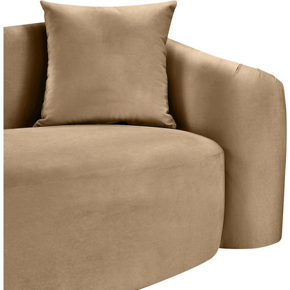 Destin Beige Velvet Sofa