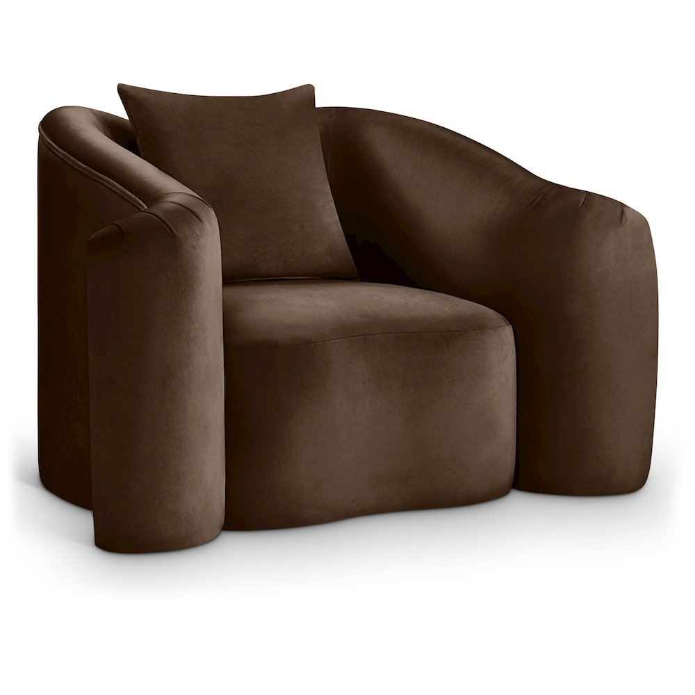 Destin Brown Velvet Chair