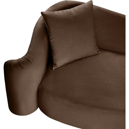 Destin Brown Velvet Chair