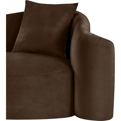 Destin Brown Velvet Chair