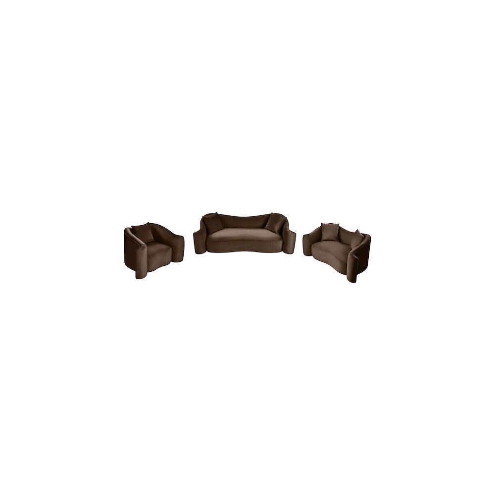 Destin Brown Velvet Chair