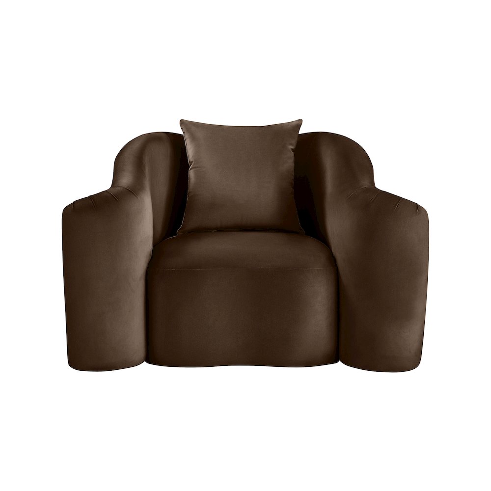 Destin Brown Velvet Chair