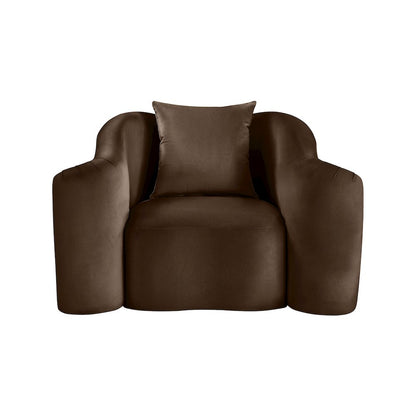 Destin Brown Velvet Chair