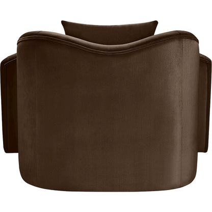 Destin Brown Velvet Chair