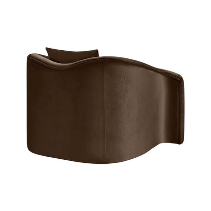 Destin Brown Velvet Chair